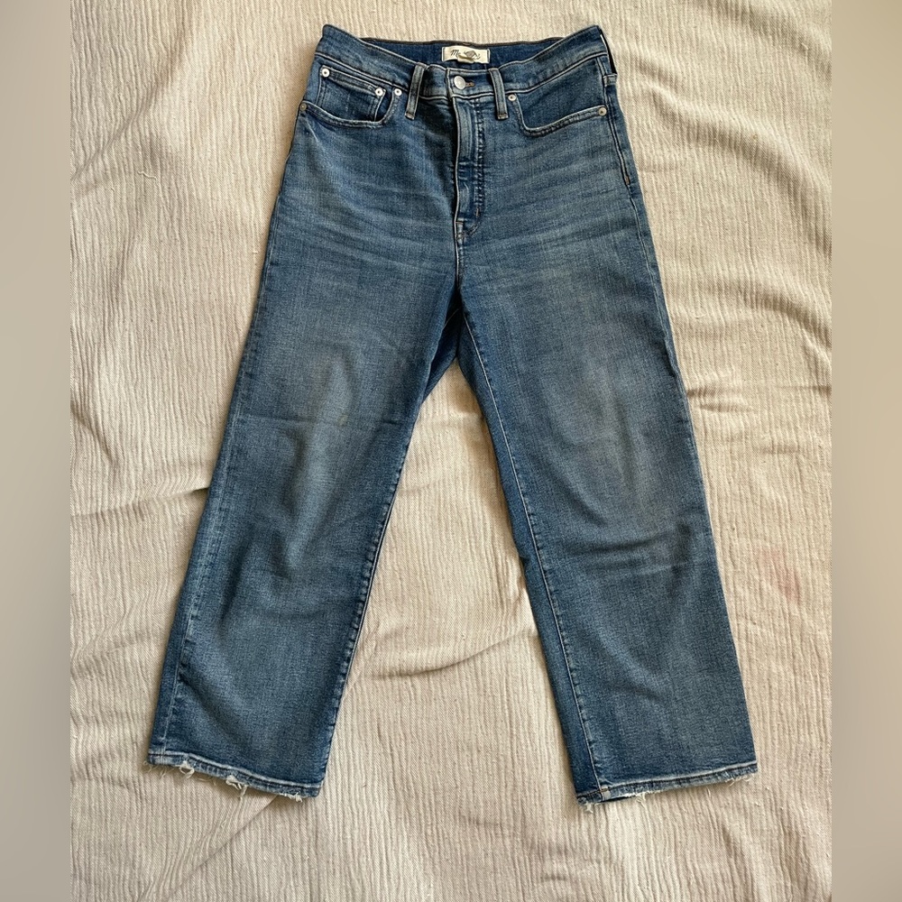 Madewell Fair Trade Slim Wide Leg Crop Jeans Size 26
